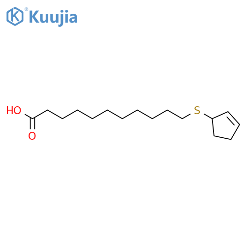 UNDECANOIC ACID, 11-(2-CYCLOPENTEN-1-YLTHIO)-, (-)- structure