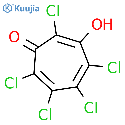 2,4,6-Cycloheptatrien-1-one, 2,3,4,5,7-pentachloro-6-hydroxy- structure