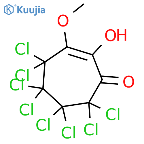 2-CYCLOHEPTEN-1-ONE, 4,4,5,5,6,6,7,7-OCTACHLORO-2-HYDROXY-3-METHOXY- structure