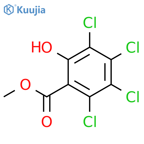 Benzoic acid, 2,3,4,5-tetrachloro-6-hydroxy-, methyl ester structure