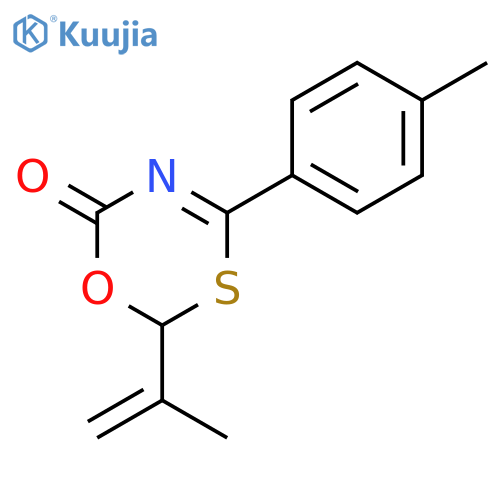 6H-1,3,5-Oxathiazin-6-one, 2-(1-methylethenyl)-4-(4-methylphenyl)- structure