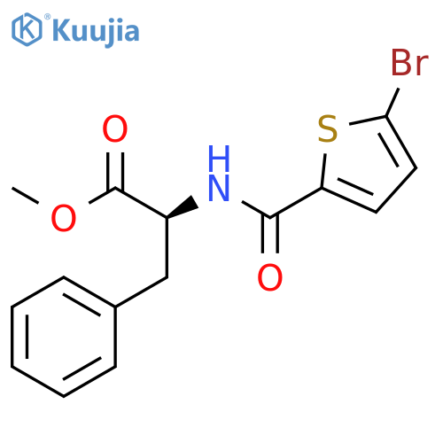 PHENYLALANINE, N-[(5-BROMO-2-THIENYL)CARBONYL]-, METHYL ESTER structure