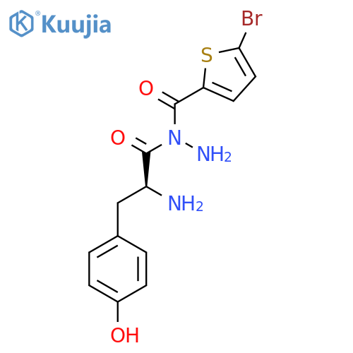 L-TYROSINE, N-[(5-BROMO-2-THIENYL)CARBONYL]-, HYDRAZIDE structure