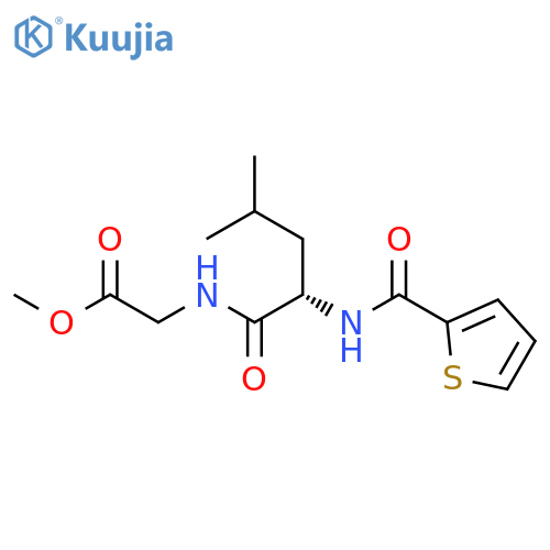 GLYCINE, N-[N-(2-THIENYLCARBONYL)-L-LEUCYL]-, METHYL ESTER structure