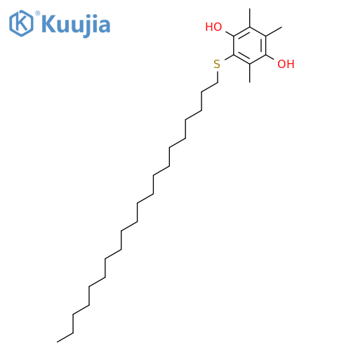 1,4-Benzenediol, 2-(eicosylthio)-3,5,6-trimethyl- structure