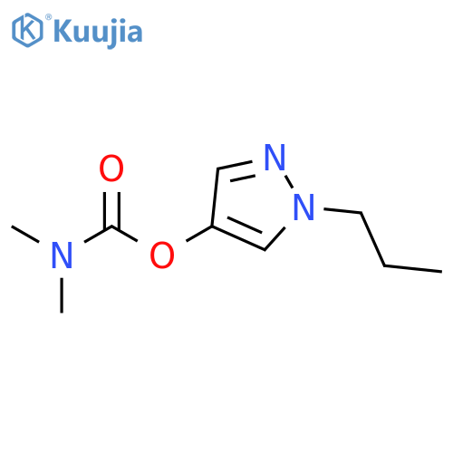 CARBAMIC ACID, DIMETHYL-, 1-PROPYL-1H-PYRAZOL-4-YL ESTER structure