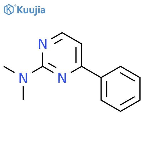 2-PYRIMIDINAMINE, N,N-DIMETHYL-4-PHENYL- structure