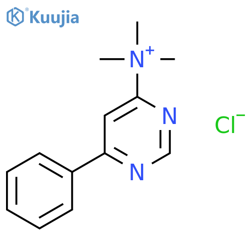 4-Pyrimidinaminium, N,N,N-trimethyl-6-phenyl-, chloride structure