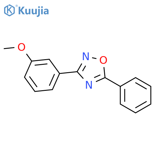 1,2,4-Oxadiazole, 3-(3-methoxyphenyl)-5-phenyl- structure