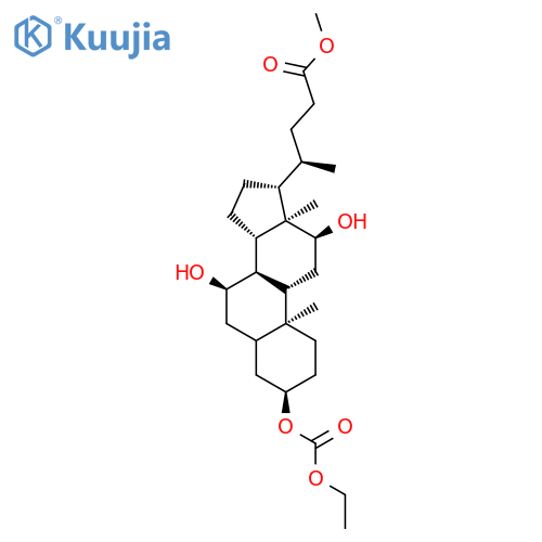 Cholan-24-oic acid,3-[(ethoxycarbonyl)oxy]-7,12-dihydroxy-, methyl ester, (3a,7a,12a)- (9CI) structure