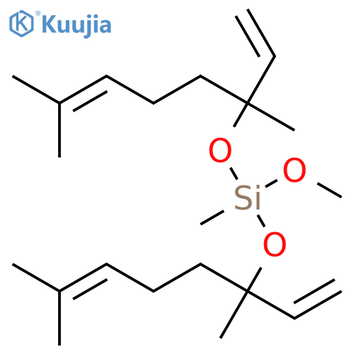 Silane,bis[(1-ethenyl-1,5-dimethyl-4-hexen-1-yl)oxy]methoxymethyl- structure