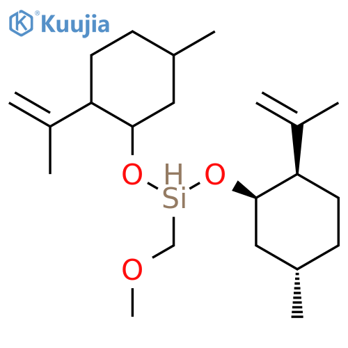 Silane,methoxymethylbis[[5-methyl-2-(1-methylethenyl)cyclohexyl]oxy]-, [1R-[1a(1R*,2S*,5R*),2b,5a]]- (9CI) structure