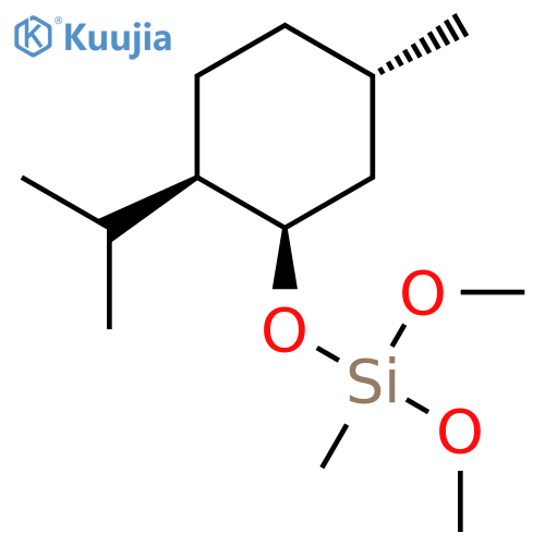 Silane,dimethoxymethyl[[5-methyl-2-(1-methylethyl)cyclohexyl]oxy]-, [1R-(1a,2b,5a)]- (9CI) structure