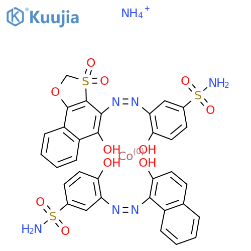 cobaltate(1-), [4-hydroxy-3-[(2-hydroxy-1-naphthalenyl)azo]benzenesulfonamidato(2-)][4-hydroxy-3-[(5-hydroxynaphth[2,1-d]-1,3-oxathiol-4-yl)azo]benzenesulfonamide S,S-dioxidato(2-)]-, ammonium structure