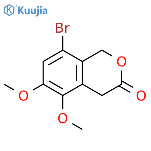3H-2-Benzopyran-3-one, 8-bromo-1,4-dihydro-5,6-dimethoxy- structure