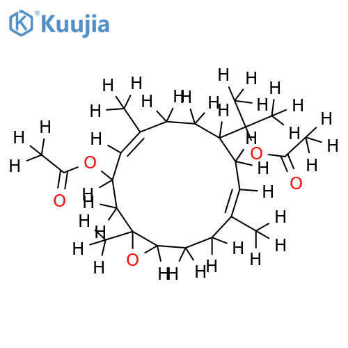 10,15-Di-Ac-7,8-Epoxy-3,11-cembradiene-10,15-diol structure