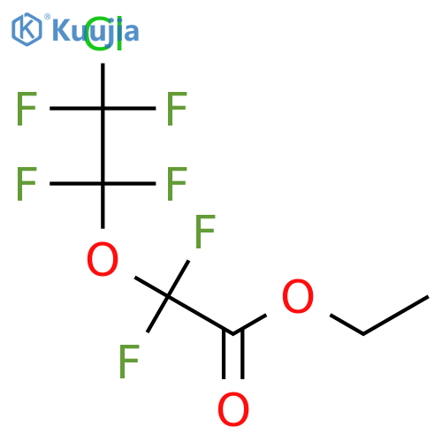 Acetic acid, (2-chloro-1,1,2,2-tetrafluoroethoxy)difluoro-, ethyl ester structure