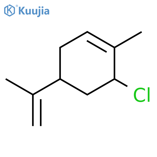 Cyclohexene, 6-chloro-1-methyl-4-(1-methylethenyl)-, (4S,6R)- structure