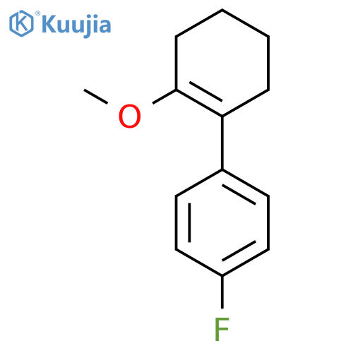 BENZENE, 1-FLUORO-4-(2-METHOXY-1-CYCLOHEXEN-1-YL)- structure