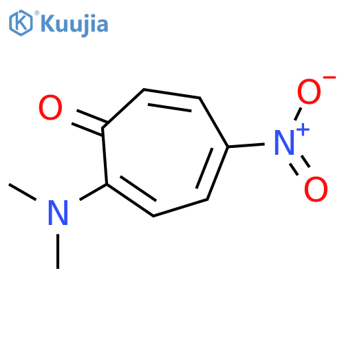 2,4,6-Cycloheptatrien-1-one, 2-(dimethylamino)-5-nitro- structure