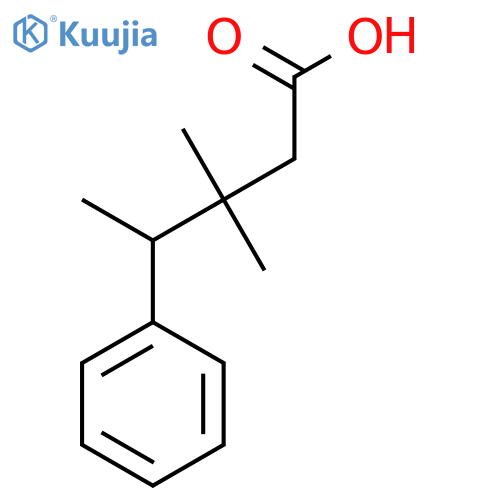 3,3-dimethyl-4-phenylpentanoic acid structure