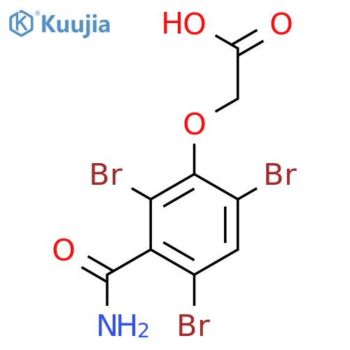 Acetic acid, [3-(aminocarbonyl)-2,4,6-tribromophenoxy]- structure