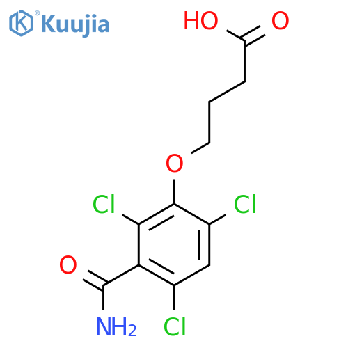 BUTANOIC ACID, 4-[3-(AMINOCARBONYL)-2,4,6-TRICHLOROPHENOXY]- structure
