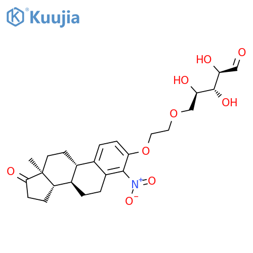 D-RIBOSE, 5-O-[2-[(4-NITRO-17-OXOESTRA-1,3,5(10)-TRIEN-3-YL)OXY]ETHYL]- structure