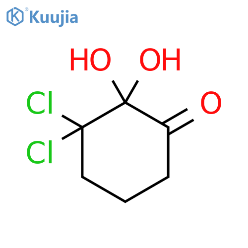 3,3-Dichloro-2,2-dihydroxycyclohexanone structure