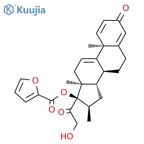 (16α)-17-(2-Furanylcarbonyl)oxy-21-hydroxy-16-methylpregna-1,4,9(11)-triene-3,20-dione structure