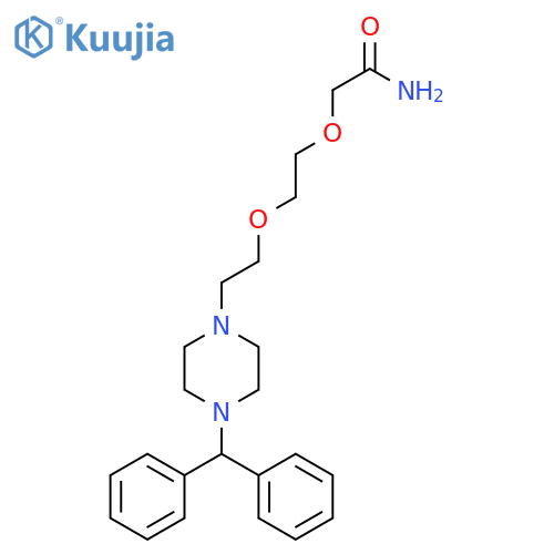 ACETAMIDE, 2-[2-[2-[4-(DIPHENYLMETHYL)-1-PIPERAZINYL]ETHOXY]ETHOXY]- structure