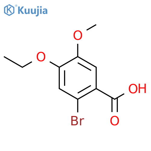 2-Bromo-4-ethoxy-5-methoxybenzoic acid structure