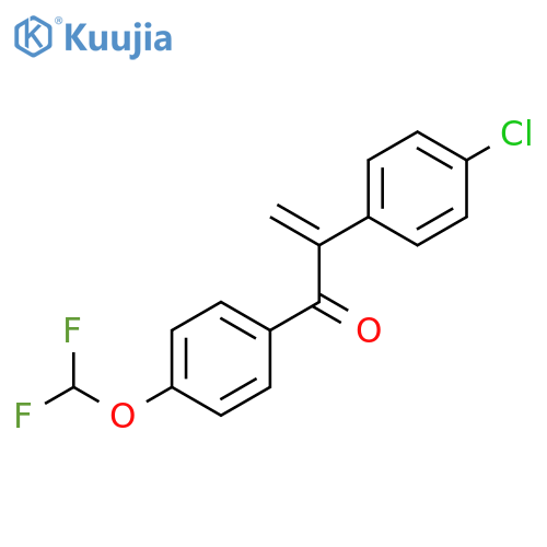 2-PROPEN-1-ONE, 2-(4-CHLOROPHENYL)-1-[4-(DIFLUOROMETHOXY)PHENYL]- structure