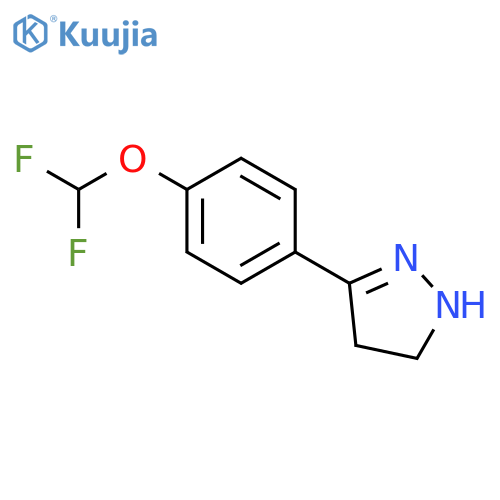 1H-PYRAZOLE, 3-[4-(DIFLUOROMETHOXY)PHENYL]-4,5-DIHYDRO- structure