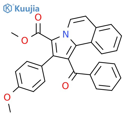 Pyrrolo[2,1-a]isoquinoline-3-carboxylic acid,1-benzoyl-2-(4-methoxyphenyl)-, methyl ester structure