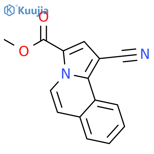 Pyrrolo[2,1-a]isoquinoline-3-carboxylic acid, 1-cyano-, methyl ester structure