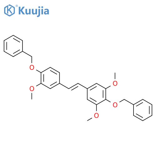 Benzene,1,3-dimethoxy-5-[(1Z)-2-[3-methoxy-4-(phenylmethoxy)phenyl]ethenyl]-2-(phenylmethoxy)- structure