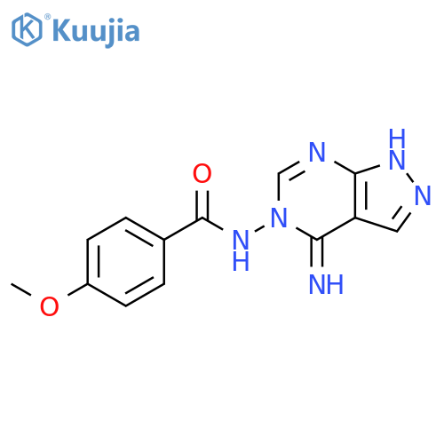 Benzamide,N-(1,4-dihydro-4-imino-5H-pyrazolo[3,4-d]pyrimidin-5-yl)-4-methoxy- structure