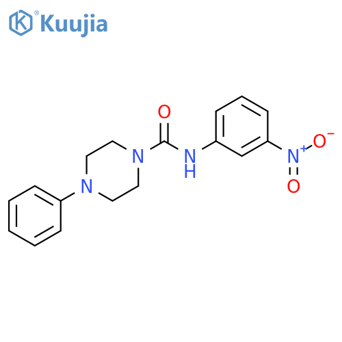 N-(3-nitrophenyl)-4-phenylpiperazine-1-carboxamide structure