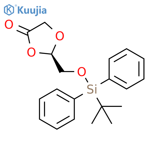 1,3-Dioxolan-4-one, 2-[[[(1,1-dimethylethyl)diphenylsilyl]oxy]methyl]-,(2R)- structure