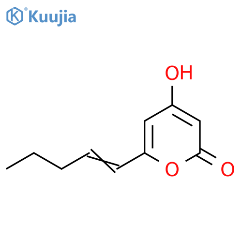 2H-Pyran-2-one, 4-hydroxy-6-(1-pentenyl)- structure