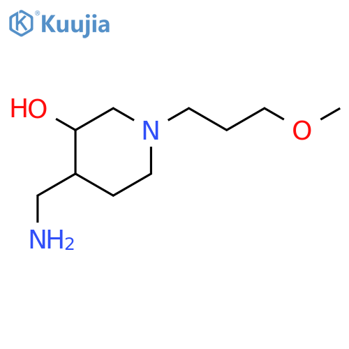 3-Piperidinol, 4-(aminomethyl)-1-(3-methoxypropyl)-, (3S,4S)- structure