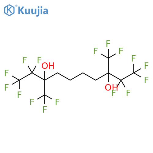 3,8-Decanediol,1,1,1,2,2,9,9,10,10,10-decafluoro-3,8-bis(trifluoromethyl)- structure