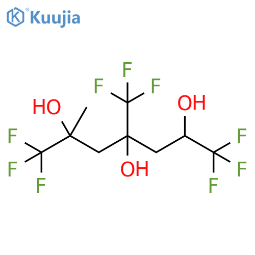 2,4,6-Heptanetriol, 1,1,1,7,7,7-hexafluoro-2-methyl-4-(trifluoromethyl)- structure
