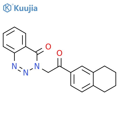 <br>3-[2-Oxo-2-(5,6,7,8-tetrahydro-naphthalen-2-yl)-ethyl]-3H-benzo[d][1,2,3]tr iazin-4-one structure