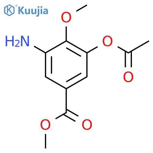 Methyl 3-Acetoxy-5-amino-4-methoxybenzoate structure
