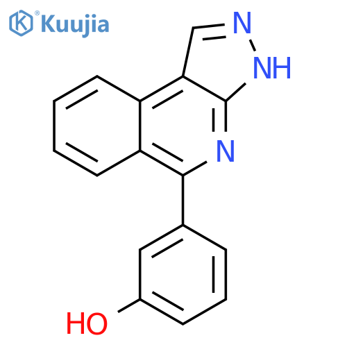 Phenol, 3-(3H-pyrazolo[3,4-c]isoquinolin-5-yl)- structure