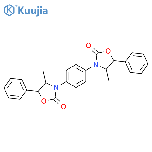 2-Oxazolidinone, 3,3'-(1,4-phenylene)bis[4-methyl-5-phenyl- structure