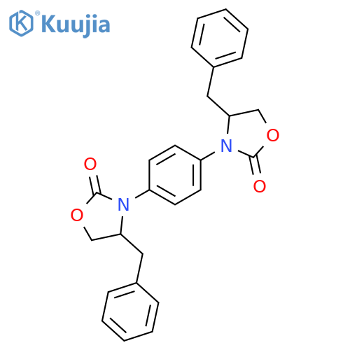 2-Oxazolidinone, 3,3'-(1,4-phenylene)bis[4-(phenylmethyl)- structure