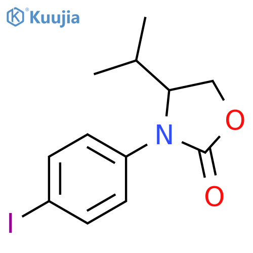 2-Oxazolidinone, 3-(4-iodophenyl)-4-(1-methylethyl)- structure